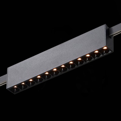 ST816.406.12 Магнитный трековый светильник FARM Черный LED 1*12W 3000K 609Lm Ra90 40 IP20 L232xW24xH