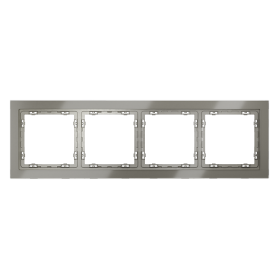 Рамка стеклянная VOLTUM S70 на 4 поста, (шелк, стекло)