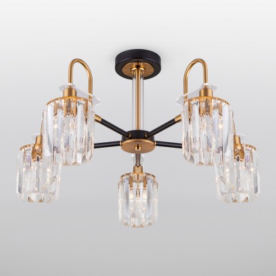 Люстра на штанге Eurosvet 70090/5 черный