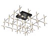 Потолочный светильник Delight Collection MX18001067-36A  black/gold