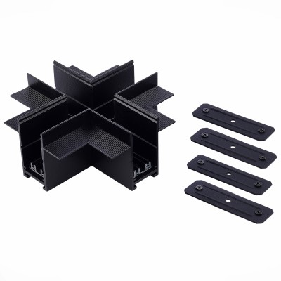 ST021.422.21 X- образный  встраиваемый соединитель Skyline 220 ST-Luce Черный