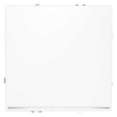 Выключатель встраиваемый VOLTUM S70 одноклавишный с подсветкой 10А, (белый матовый)