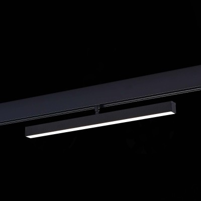 ST802.446.12 Магнитный трековый светильник Черный LED 1*12W 4000K 750Lm Ra&gt;90 120° IP20 L405xW22,5xH