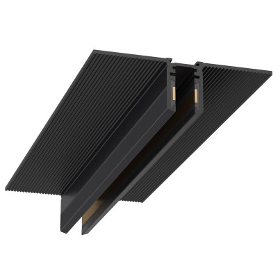 ST066.429.00 Шинопровод встраиваемый SUPER5 под ГКЛ 9 мм ST-Luce Черный Длина 2 000мм