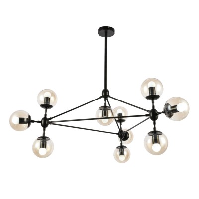 SLE154903-10 Светильник потолочный Черный/Янтарный E27 10*40W