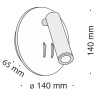 Настенный светильник (бра) Technical C176-WL-01-6W-B