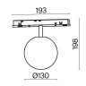 Трековый светильник Technical TR038-4-5WTW-DD-B
