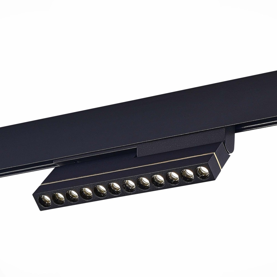 ST805.446.12 Магнитный трековый светильник Черный LED 1*12W 4000K 450Lm Ra>90 36° IP20 L220xW22xH117 48VV