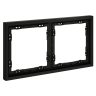 Рамка пластиковая VOLTUM S70 на 2 поста, (черный матовый)