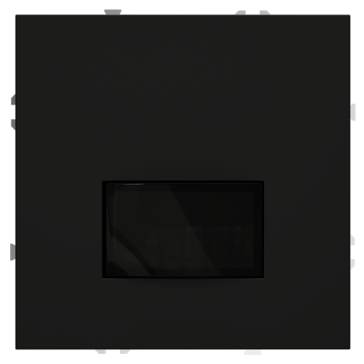 Датчик движения встраиваемый VOLTUM S70, (черный матовый)