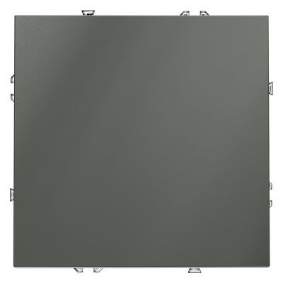 Выключатель встраиваемый VOLTUM S70 одноклавишный 10А, (титан)