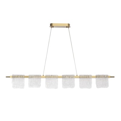 SL6021.203.36 Светильник подвесной ST-Luce золотистый/прозрачный LED 1*36W 3000K