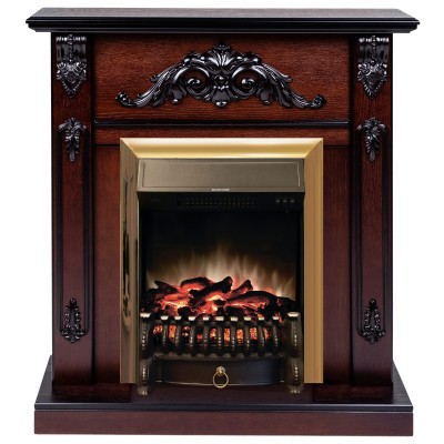 Электрокамин Anita AO с очагом Fobos Lux Brass