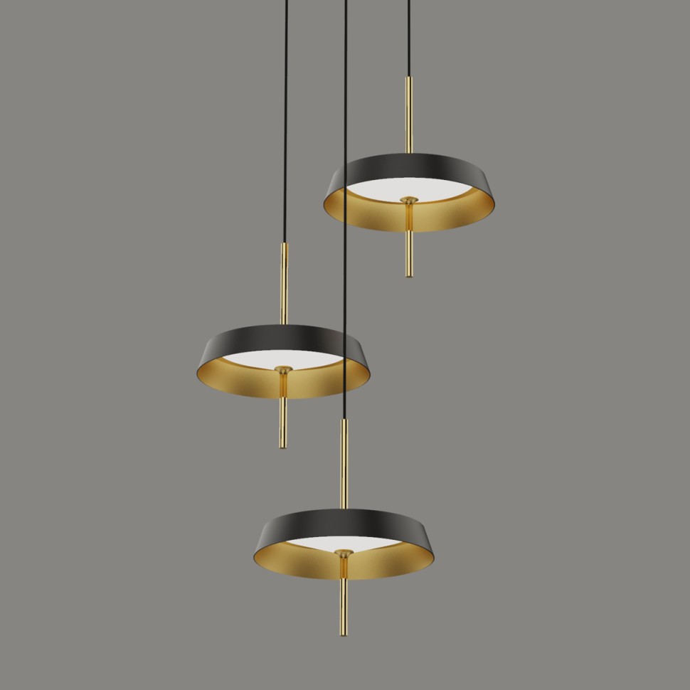 Подвесной светильник Delight Collection MD18001061-3B black/gold