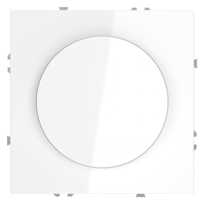 Светорегулятор встраиваемый VOLTUM S70 поворотно-нажимной 600 Вт, (белый глянцевый)