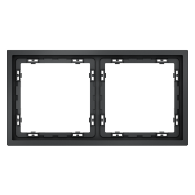 Рамка пластиковая VOLTUM S70 на 2 поста, (графит)