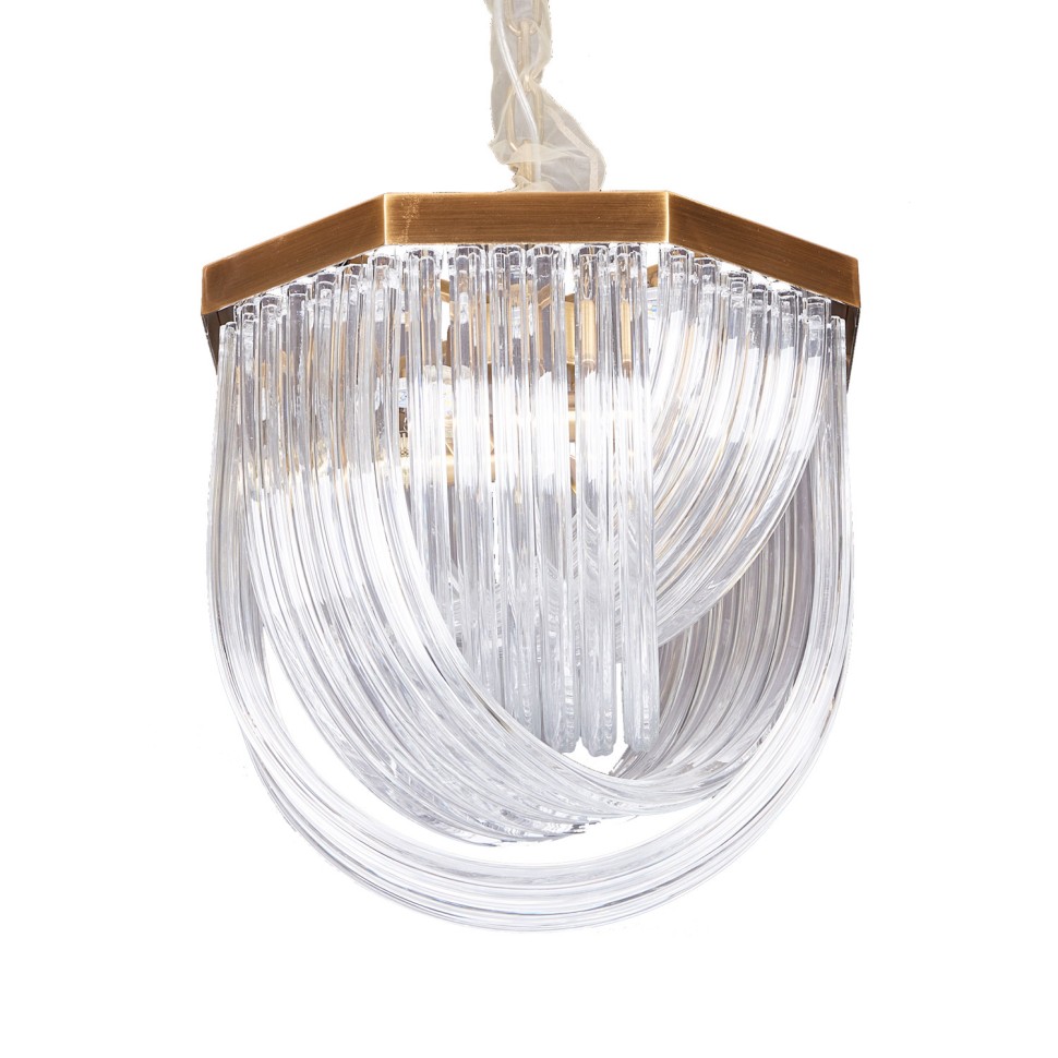 Люстра Delight Collection A001-400 L4 brass/clear