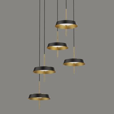 Подвесной светильник Delight Collection MD18001061-5A  black/gold