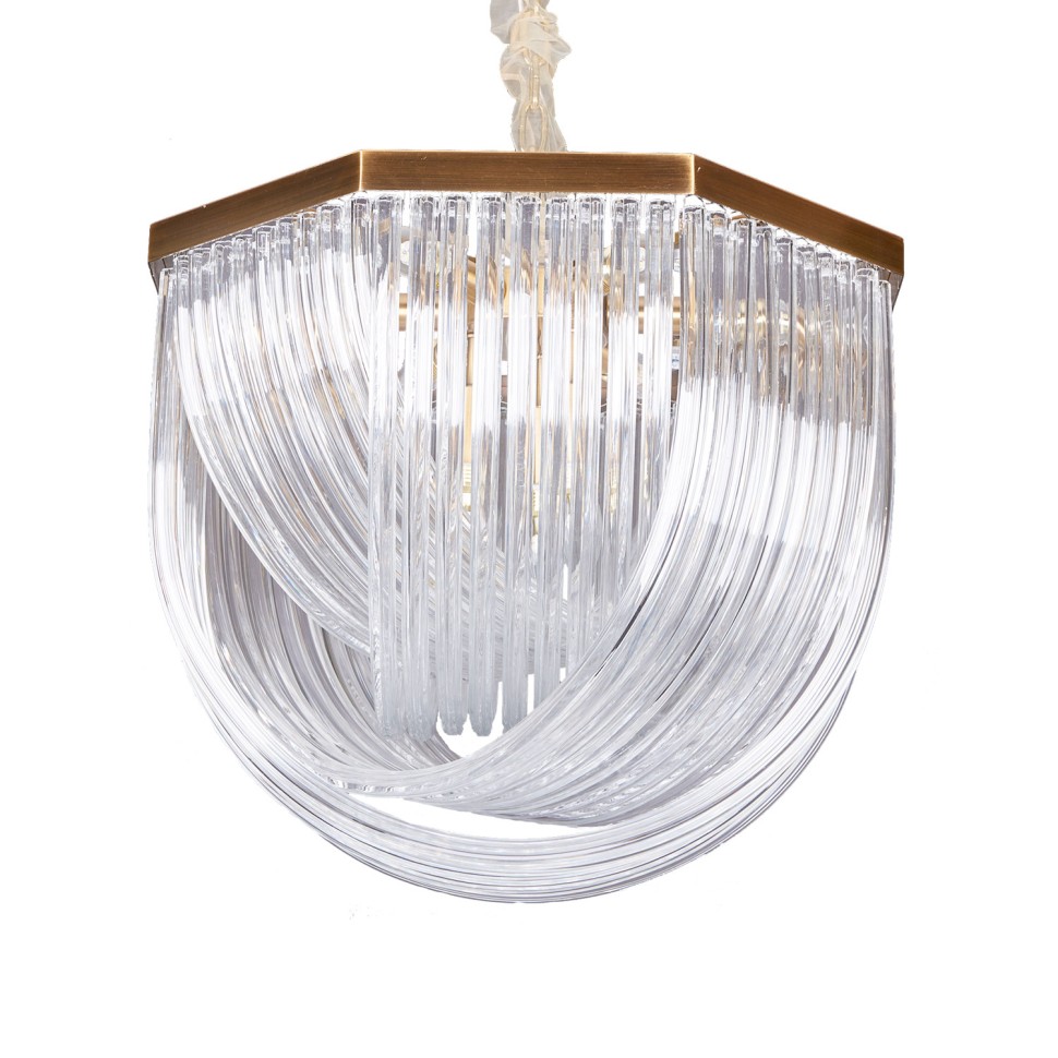 Люстра Delight Collection A001-554 L9 brass/clear