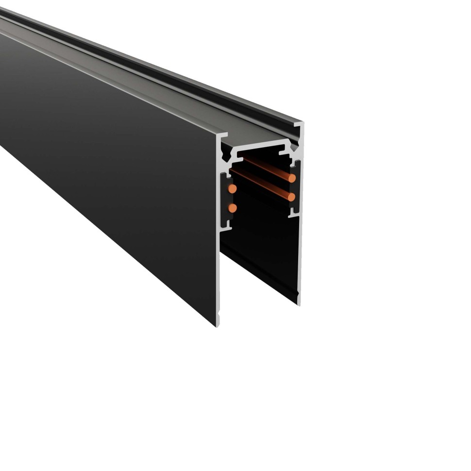 ST003.419.00 Шинопровод магнитный накладной ST-Luce Черный Длина 1 000мм