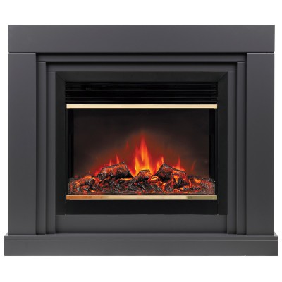 Электрокамин Stanley 26 GR с очагом Moonblaze Deluxe Brass