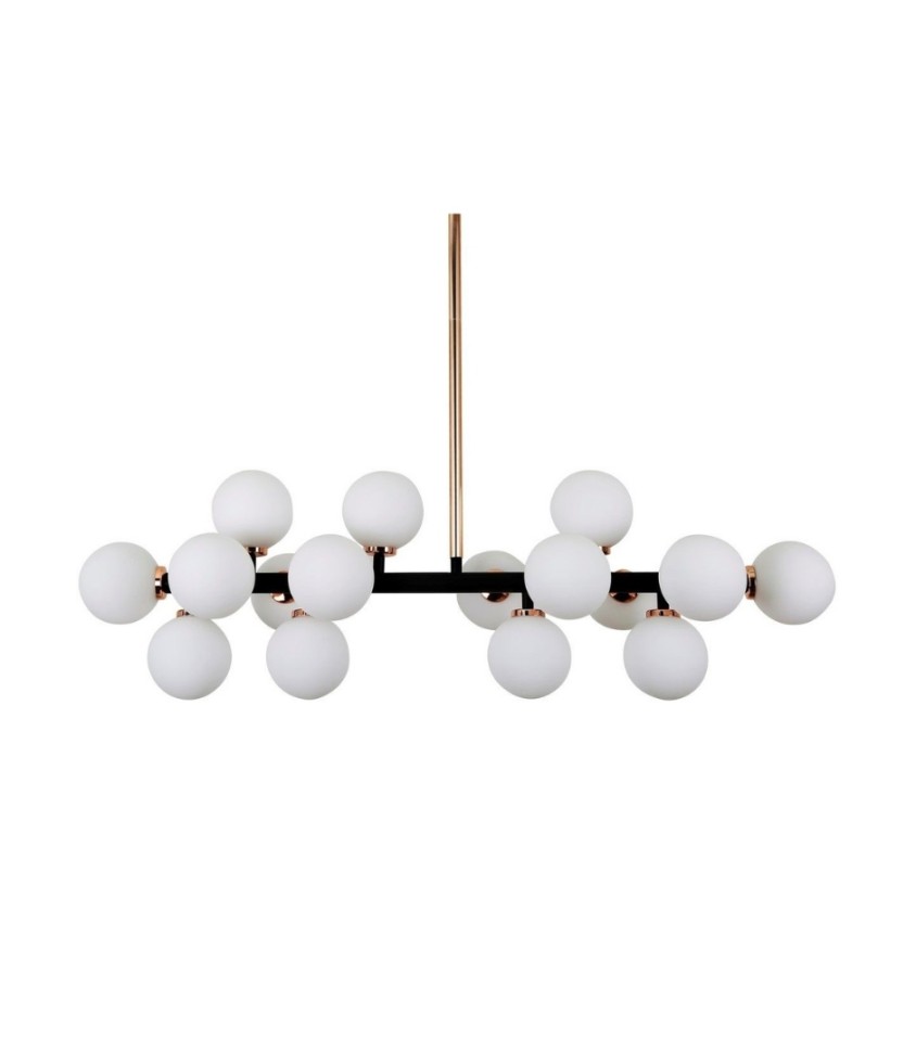 Подвесной светильник Lumina Deco Marsiada LDP 6033-16 BK+GD