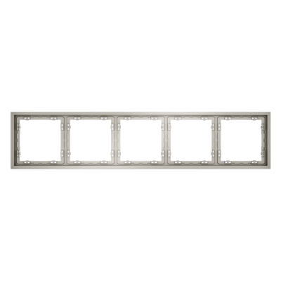 Рамка пластиковая VOLTUM S70 на 5 постов, (кашемир)