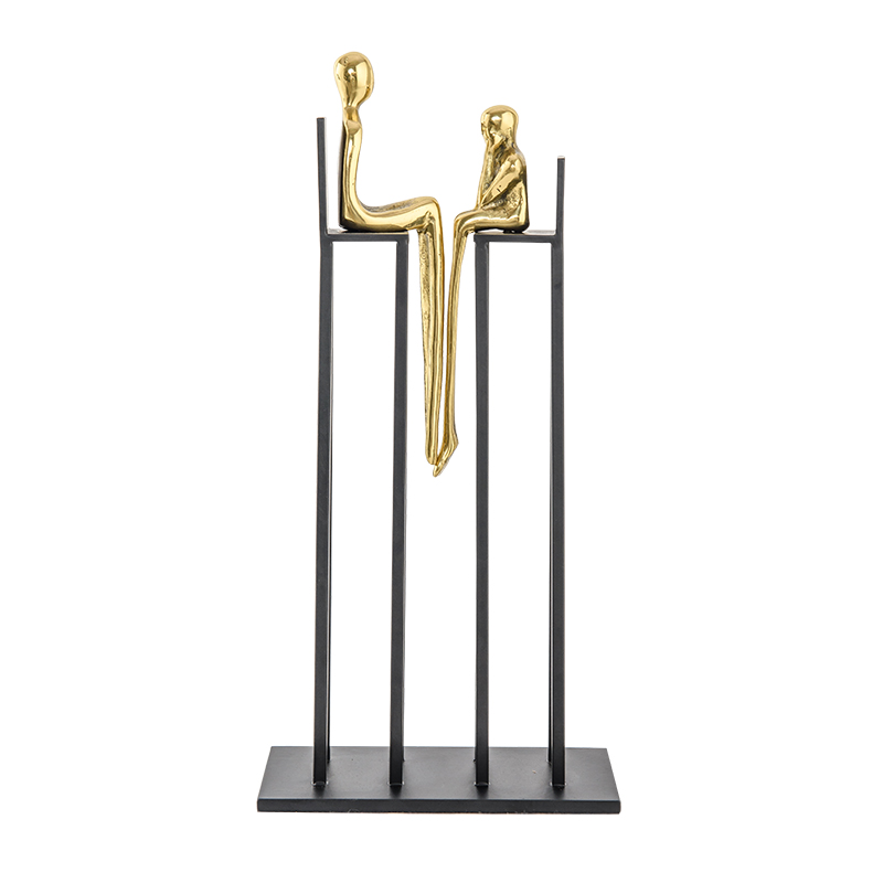Статуэтка настольная ArtHomeDecor DISCUSSION 4808 BRASS & BLACK