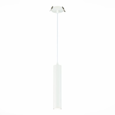 ST151.508.01 Встраиваемый подвесной светильник Белый GU10 1*50W  IP20 D54xH290 220V Без ламп