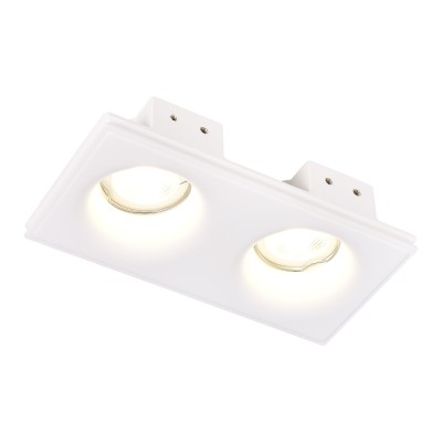 ST254.328.02 Св-к встр. из гипса Белый GU10 2*50W IP20 L200xW100xH45 180-240V Без ламп