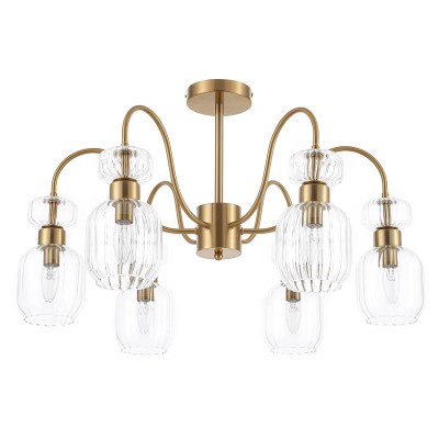 Люстры На штанге Escada 1141/6PL E14*60W Antigue copper/Clear