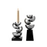 Подсвечник ArtHomeDecor FRAGMENT 6932 S SILVER & BLACK