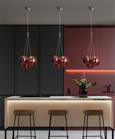 Подвесной светильник Delight Collection 19152P/3 rose gold