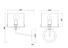 Настенный светильник (бра) Freya FR5096WL-01CH