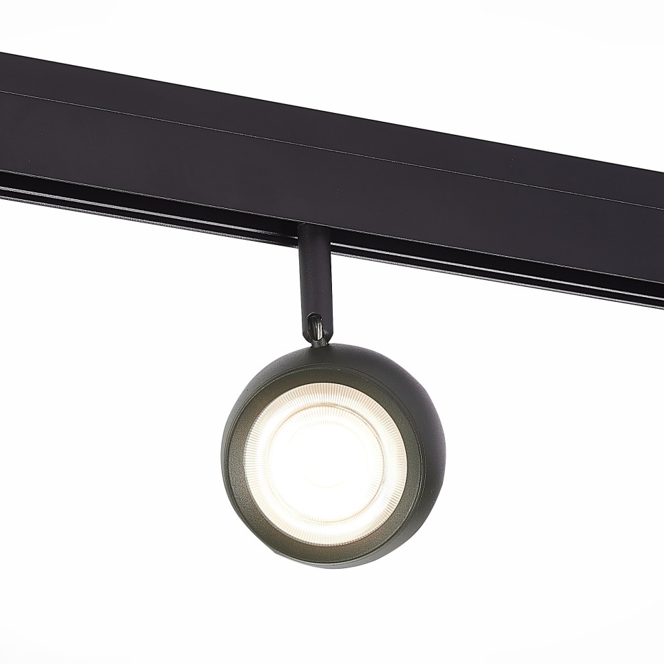 ST355.436.10 Магнитный трековый светильник Черный LED 1*10W 3000K 470Lm Ra>80 36° IP20 L120xW50xH176 48V
