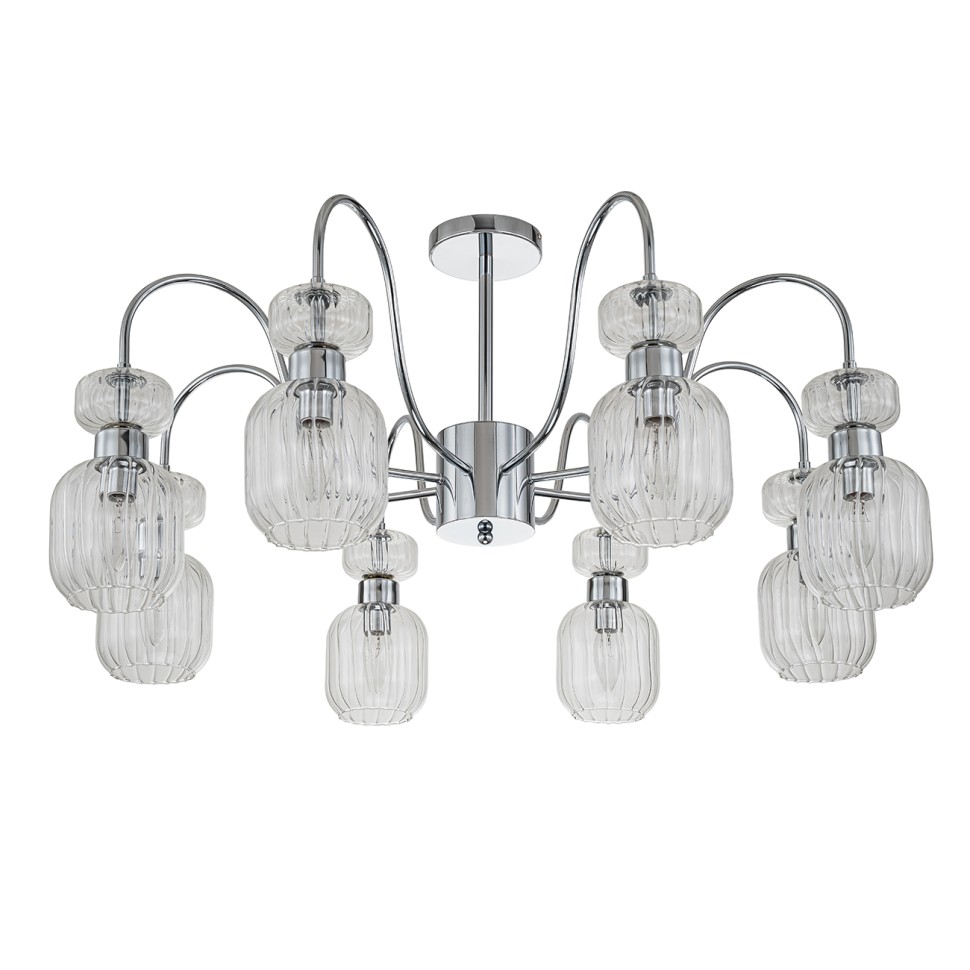 Люстры На штанге Escada 1141/8PL E14*60W Chrome/Clear