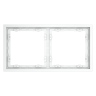 Рамка пластиковая VOLTUM S70 на 2 поста, (белый матовый)