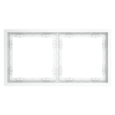 Рамка пластиковая VOLTUM S70 на 2 поста, (белый матовый)