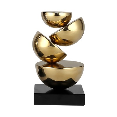 Подсвечник ArtHomeDecor FRAGMENT 6933 S GOLD &amp; BLACK