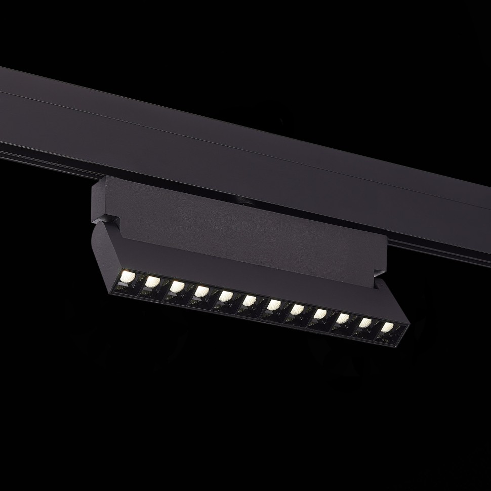 ST362.436.12 Магнитный трековый светильник Черный LED 1*12W 3000K 1 009Lm Ra>80 36° IP20 L219xW22xH1