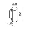 Настенный светильник (бра) Outdoor O434WL-L12GF3K