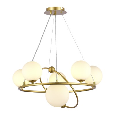 SLE2210-203-06 Светильник подвесной Золотой/Белый G9 6*5W