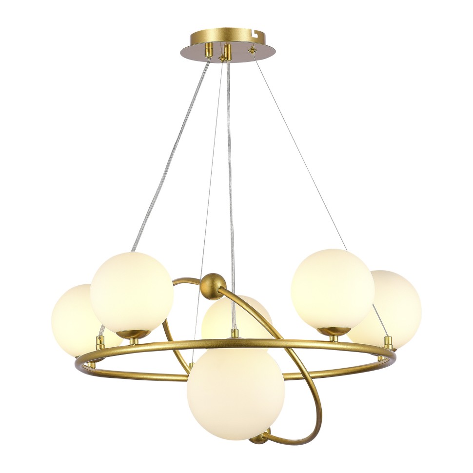 SLE2210-203-06 Светильник подвесной Золотой/Белый G9 6*5W