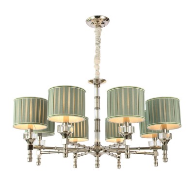 SL1121.103.08 Люстра подвесная ST-Luce Никель/Оливковый E14 8*40W