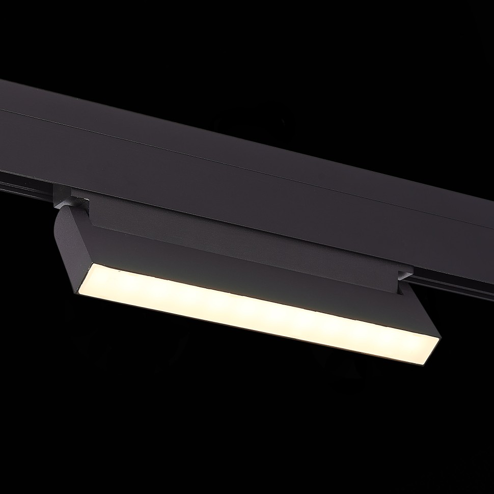 ST363.436.12 Магнитный трековый светильник Черный LED 1*12W 3000K 720Lm Ra>90 120 IP20 L219xW22xH108
