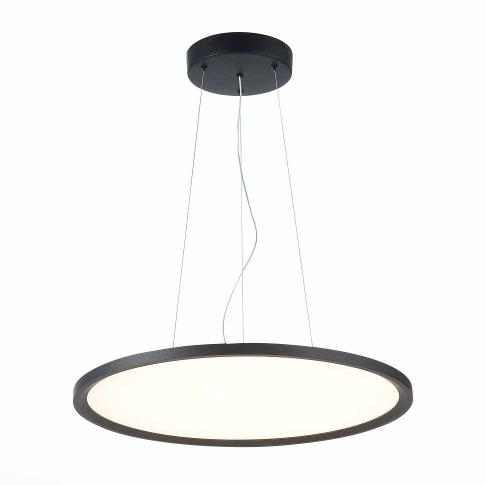 ST602.443.56 Светильник подвесной Черный LED 1*56W 4000K 5 040Lm Ra>80 120 IP20 D600xH36 185-265V