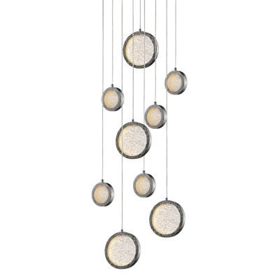 Подвесной светильник Delight Collection P98014M-9 polished nickel