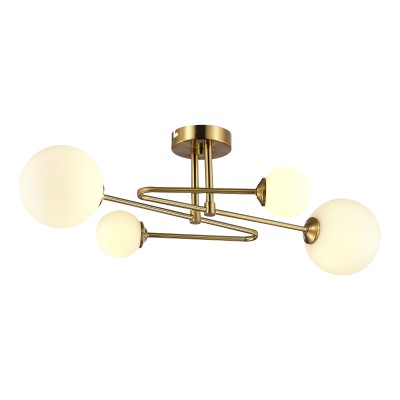 SLE2211-302-04 Светильник потолочный Латунь/Белый G9 4*5W