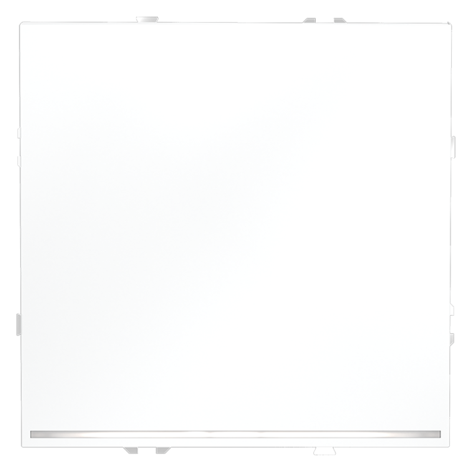 Проходной переключатель встраиваемый VOLTUM S70 одноклавишный с подсветкой 10А, (белый матовый)