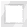Рамка стеклянная VOLTUM S70 на 1 пост, (белый, стекло)